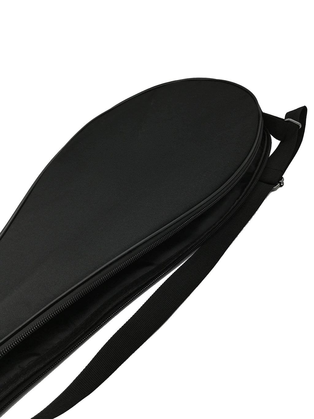 Silfrae Single Tennis Racket Cover Lightweight Padded Tennis Racquet Bag (Black, Small)