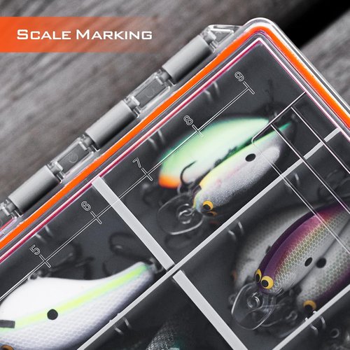 KastKing HyperSeal Waterproof Tackle Box - 3600 & 3700 Size with Removable Dividers | Fishing Organizer