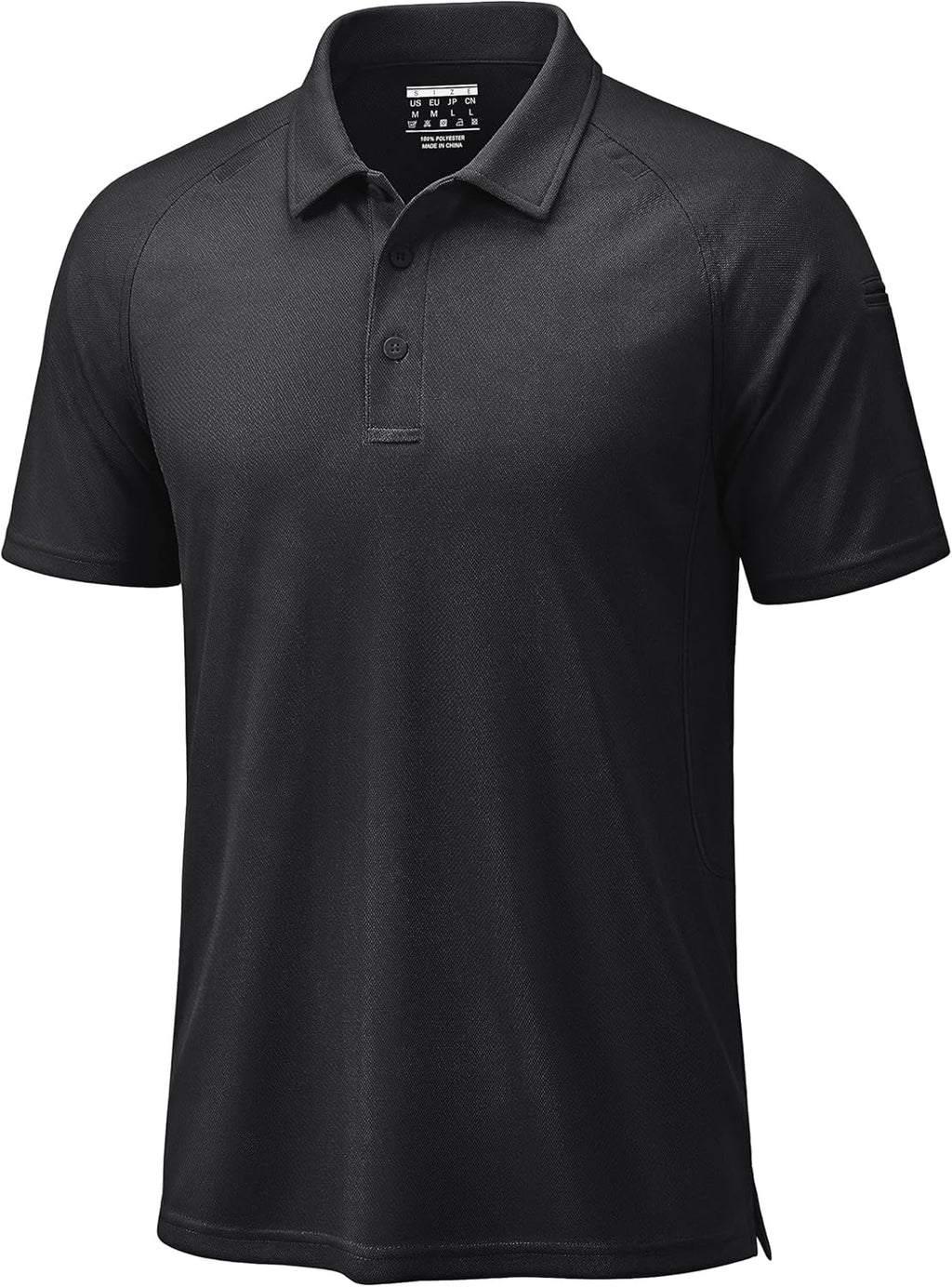TACVASEN Men's Polo Shirt - Short Sleeve Dry Fit | UPF 50+ Tactical Golf Performance Wear