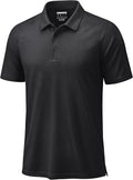 TACVASEN Men's Polo Shirt - Short Sleeve Dry Fit | UPF 50+ Tactical Golf Performance Wear