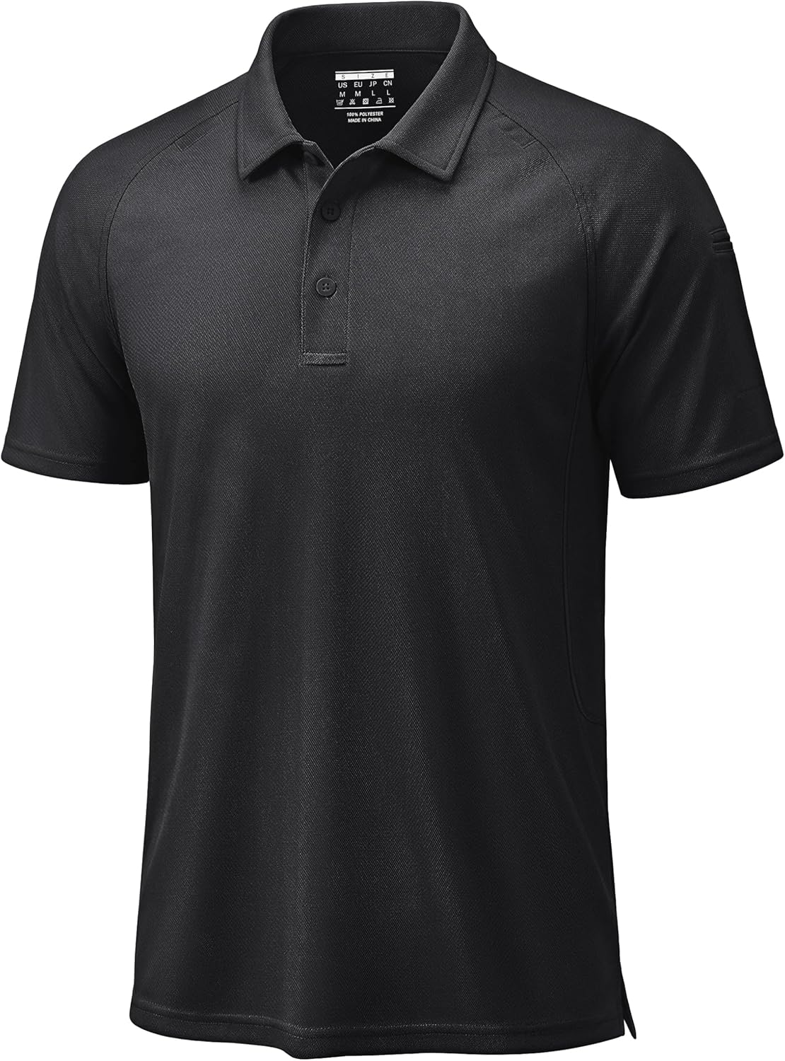 TACVASEN Men's Polo Shirt - Short Sleeve Dry Fit | UPF 50+ Tactical Golf Performance Wear
