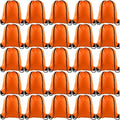 KUUQA Drawstring Bags - 25Pcs Orange String Backpacks for Gym, Sports & Travel
