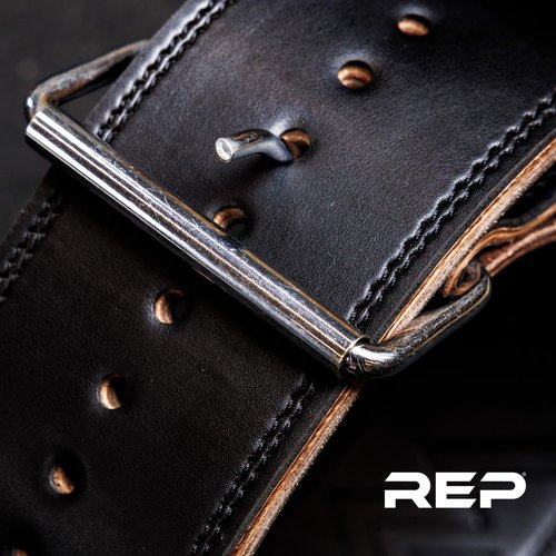 REP Leather Lined Weightlifting Belt, 10mm Powerlifting Support Belt for Squats, Deadlifts, Gym Training, IPF Compliant, Adjustable Buckle, Back Brace for Men and Women, Black, Small (Brown, XX-Large)