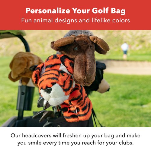 Daphne's Headcovers Tiger Driver Headcover | Premium Driver Headcovers | Funny Golf Club Covers | Stylish Protection for Your Clubs | Men's Golf Gear | Driver Headcover for Men and Women
