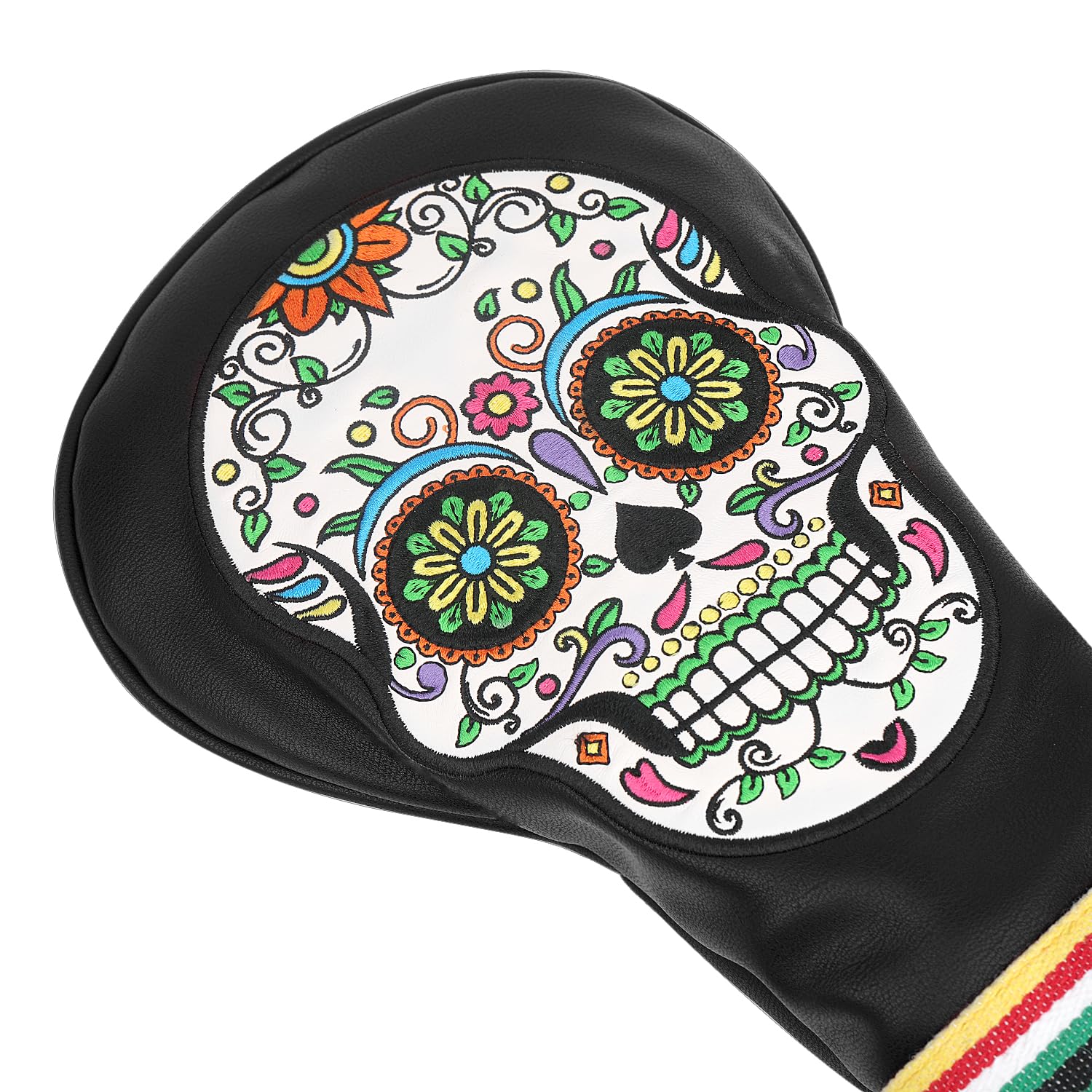 SHABIER Green Eyes Design Golf Headcover with Skull Design for Golf Club (Black, Fairway)
