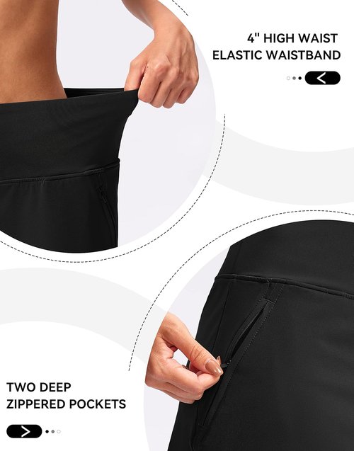 G Gradual Golf Skirts for Women - High Waisted Athletic Skorts with Zipper Pockets | Casual Summer Wear