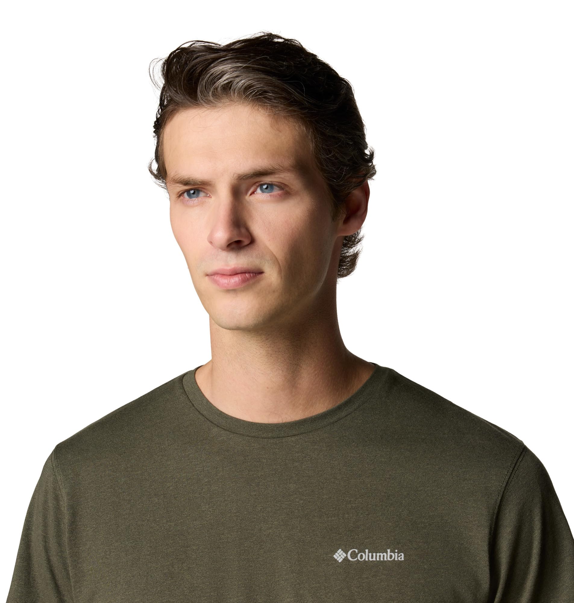 Columbia Mens Thistletown Hills Short Sleeve T-Shirt, Greenscape Heather, 5X Tall