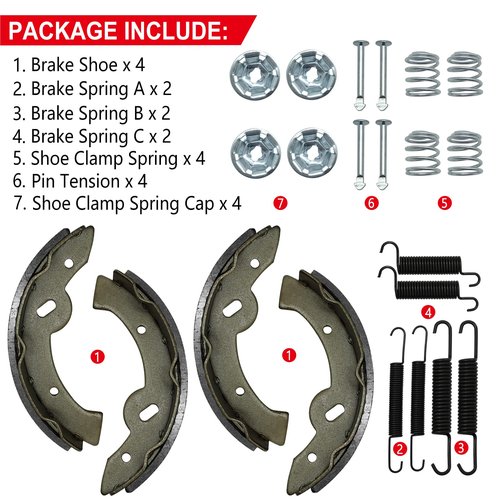 Golf Cart Brake Shoes For EZGO Medalist TXT RXV Workhorse Yamaha G9 G11 G14 G16 G19 G20 G21 G22 G23 G27 G28