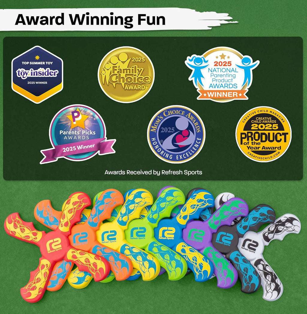 Skiennix Kids Beach Toys - Ultimate Beach Boomerangs for Summer Fun | Outdoor Games for Ages 8-12