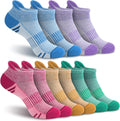 YSense Ankle Socks - Thick Cushioned Running & Athletic Cotton Socks | Moisture-Wicking, Low Cut Design
