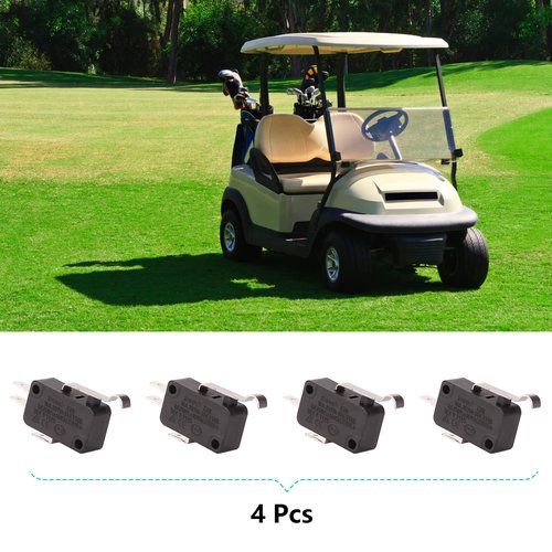 10L0L 4 Pack Golf Cart Micro Switch 2 & 3 Prong for Club Car DS Precedent OEM # 1014807,1014240, 1014805