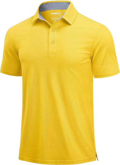 Cotrasen Men's Polo Shirt - Short Sleeve Cotton Pique Golf Tee | Classic Fit Casual Performance