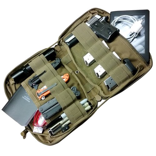 Condor T and T Pouch (Black), 7.5"H x 10"W x 1.5"D