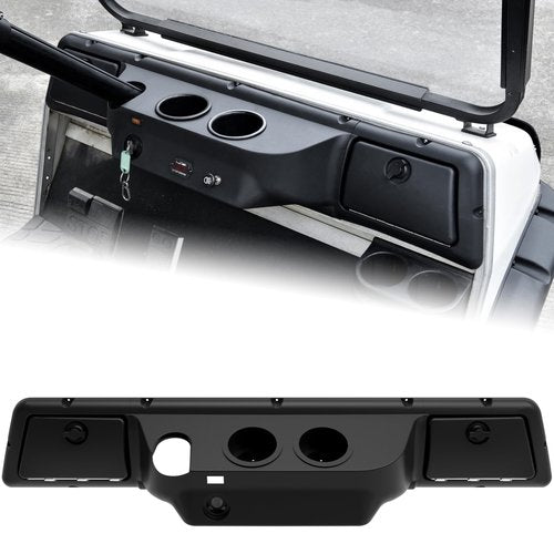SAUTVS Dash Board Cover Assembly Combined Instrument Board with Glove Boxes Cup Holders Compatible with Club Car DS 1982+ Golf Cart Accessories