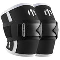 MANUEKLEAR Adjustable Compression Elbow Wraps for Weightlifting(1 Pair), Elbow Sleeves Weightlifting Men with Compression Band, 5mm Neoprene Elbow Strap for Weight Lifting and Bench Press