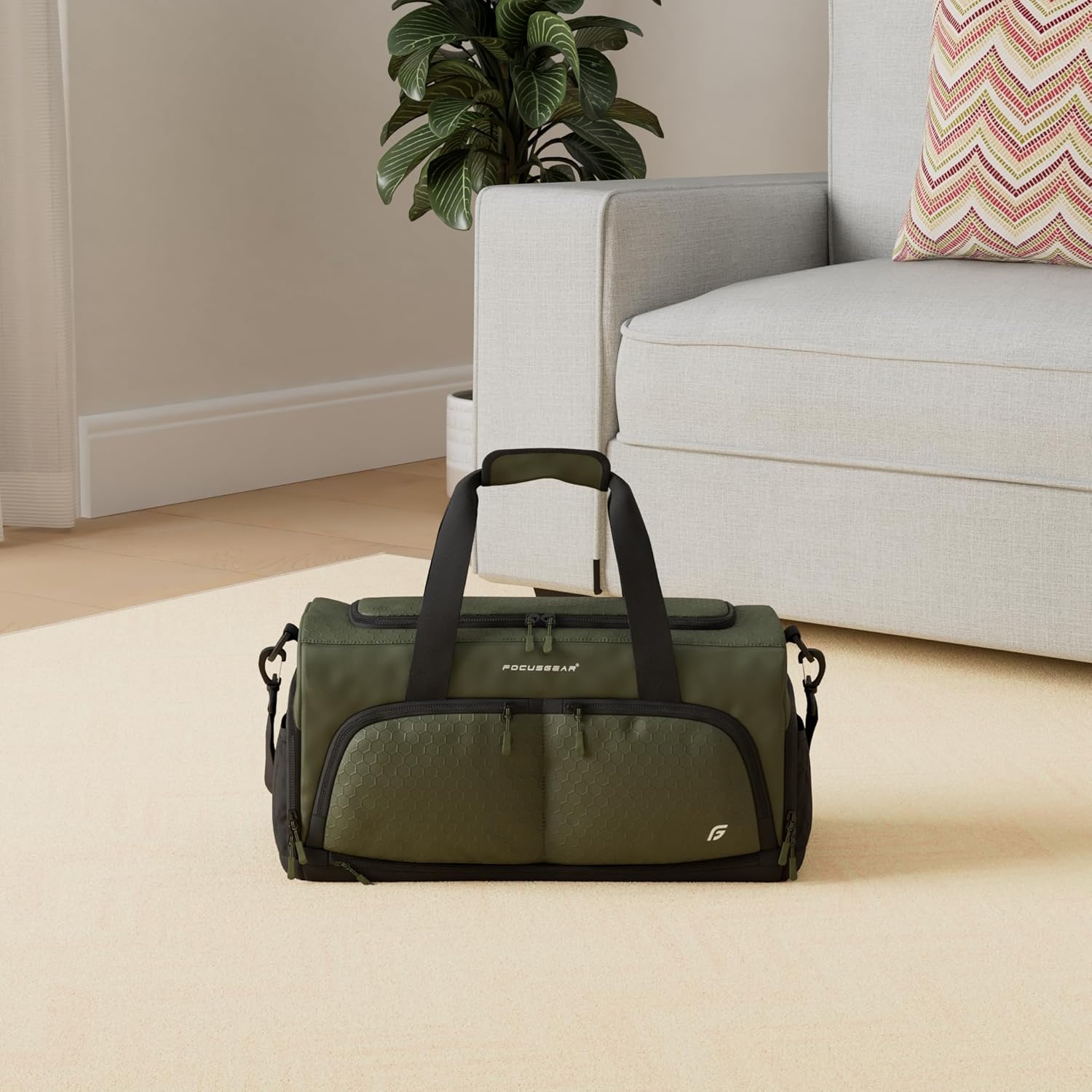 Ultimate Gym Bag 2.0 - Durable Duffel with 10 Compartments & Water-Resistant Pouch