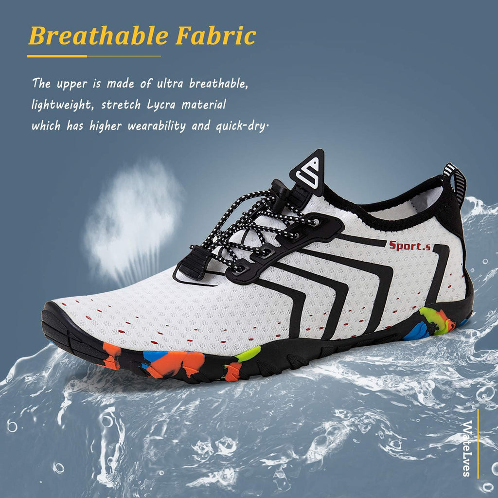 WateLves Water Shoes - Quick-Dry Barefoot Swim Shoes for Men & Women | Ideal for Beach & Yoga
