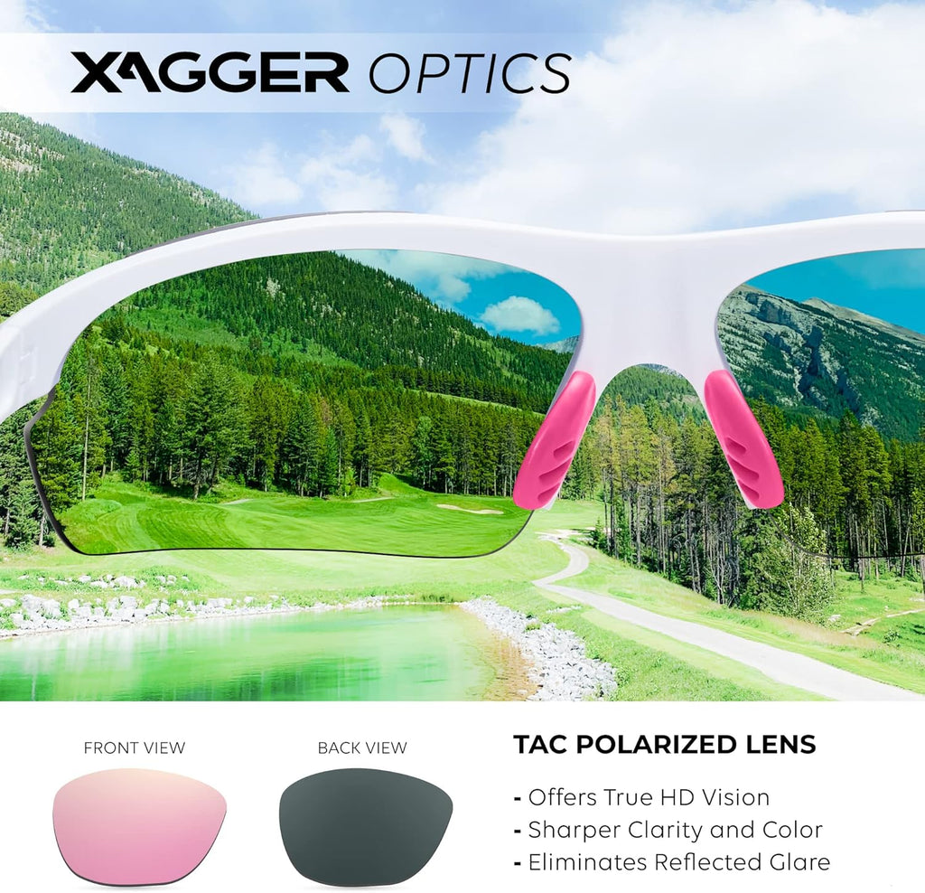 Xagger Polarized Sports Sunglasses - UV400 Protection for Men & Women | Ideal for Running, Baseball, Cycling