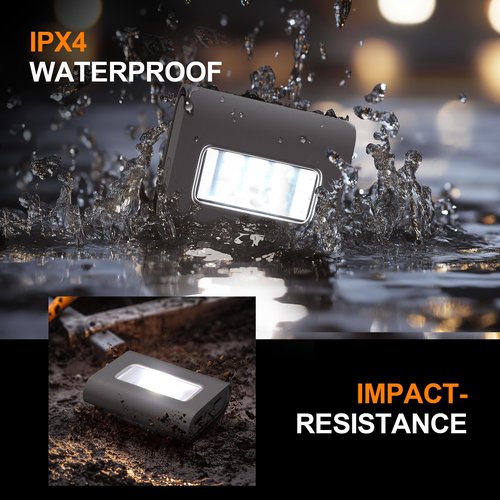 Yzoni 2 Pack Running Lights for Runners, Rechargeable Magnetic Clip on Light with Red Mode, LED Night Walking Light for Hiking, Running, Jogging, Water Resistant