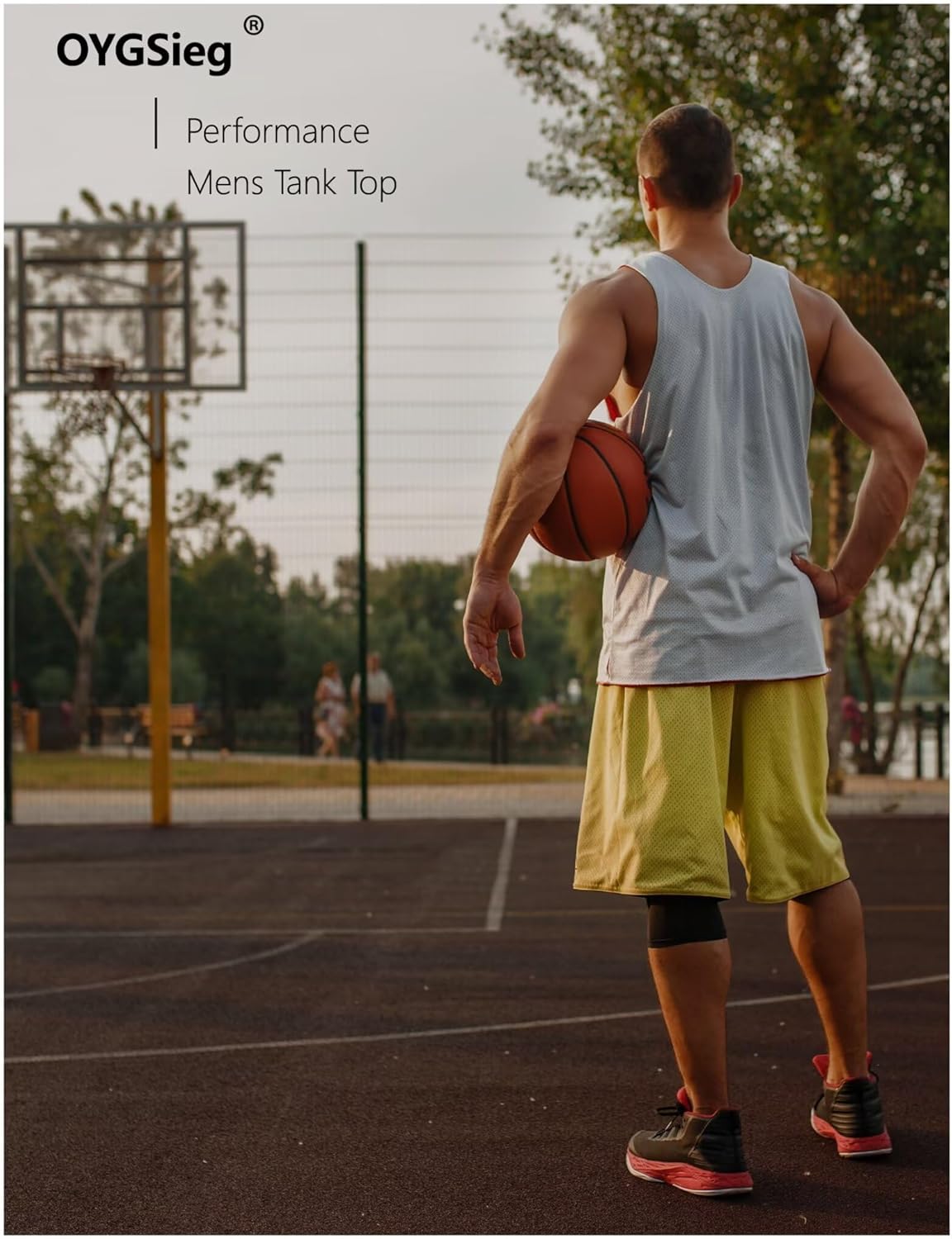 OYGSieg Men's Quick-Dry Workout Tank Tops - Breathable Sleeveless Muscle Shirts | 6 Pack for Active Men