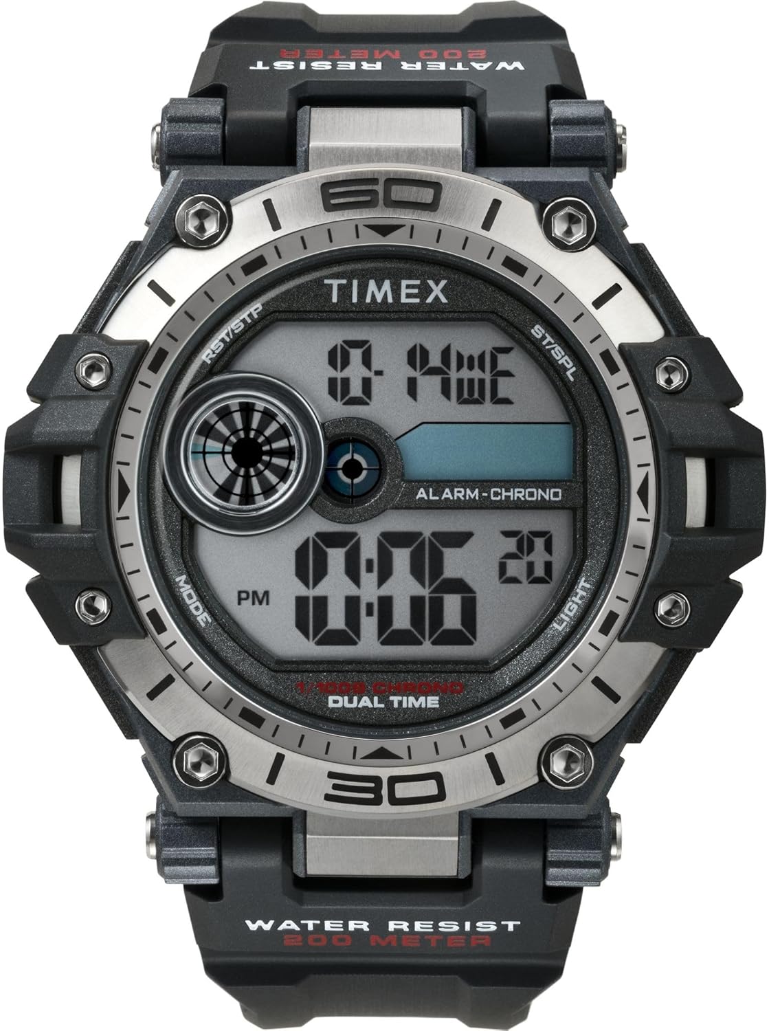 Timex Unisex Digital Watch - 52mm Size | Sleek Design with Easy-to-Read Display