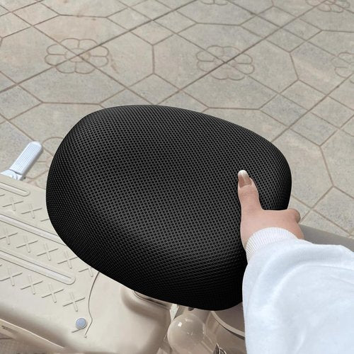 Easecos Mesh Bike Seat Cover Set, E-Bike Seat Protector Breathable Net Heat Insulation Bicycle Rear Cushion Cover Sun Protection Bicycle Saddle Protective Case for Outdoor & Indoor