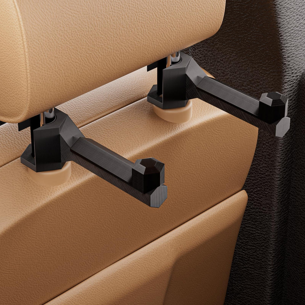 Universal Bow Hanger for Truck, Bow Holder for Headrest, Easy To Install, Quick Attach Bows Hooks for Vehicle Hunting Storage & Archery Transport, Durable Gear Organizer Hanger for Car, Truck & SUV