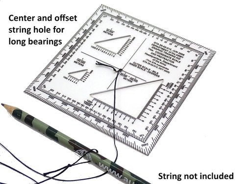 Military Map Protractor — US Army GTA 05-02-012 Coordinate Scale | Land Navigation | Degrees & Mils | 1:25,000–1:100,000 | PETG | Made in Australia