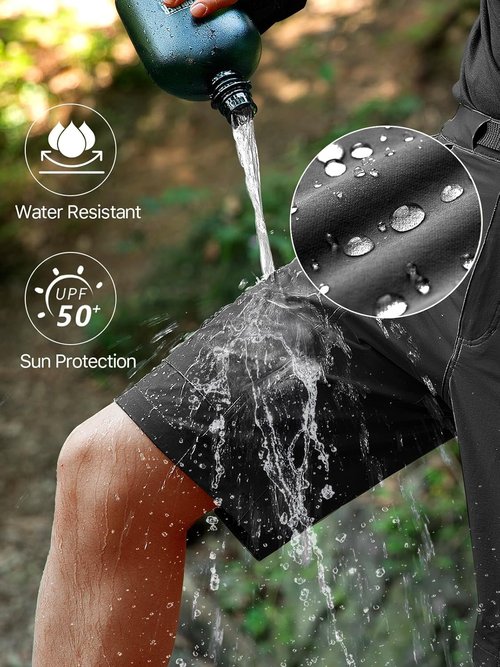 FREE SOLDIER Men's Tactical Cargo Hiking Shorts - Lightweight, Quick-Dry with Pockets | Ideal for Work & Golf