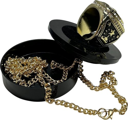 Express Medals Gold Basketball Champion Rings - 12 Pack Trophy Awards for Tournament Winners