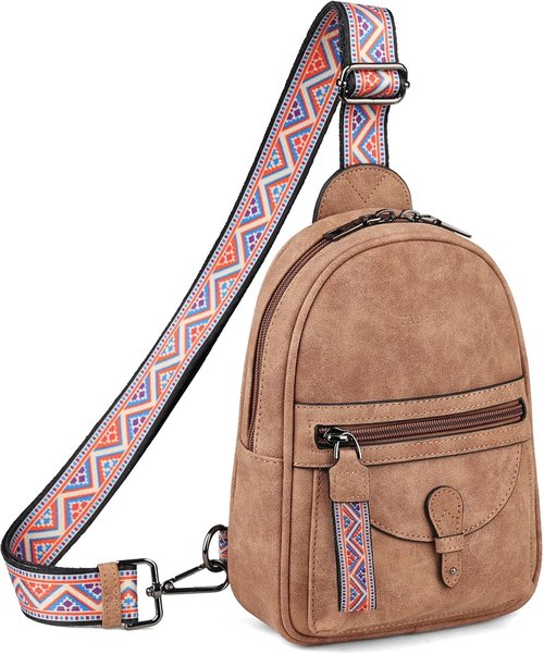 FADEON Mini Crossbody Sling Bag for Women - Stylish PU Leather Shoulder Purse in Compact Size