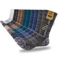 Comfoex Boys Crew Cotton Socks For Kids 6-8 4-6 8-10 Years Old Calf Half Cushioned Athletic Socks 6 Pairs