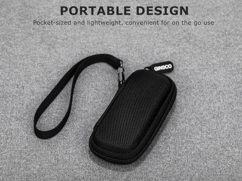 Ginsco Hard Shell Case for KardiaMobile 1-Lead EKG Monitor | Durable 1680D Oxford Travel Pouch