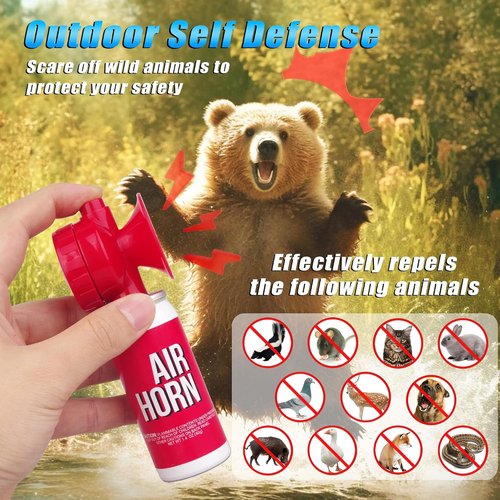 Fingig Mini Air Horn - Loud 1.4oz Safety Horn for Sports Events | Compact Red Design