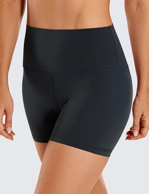 CRZ YOGA Biker Shorts - Butterluxe High Waisted Spandex for Women | 4'' Booty Workout & Yoga