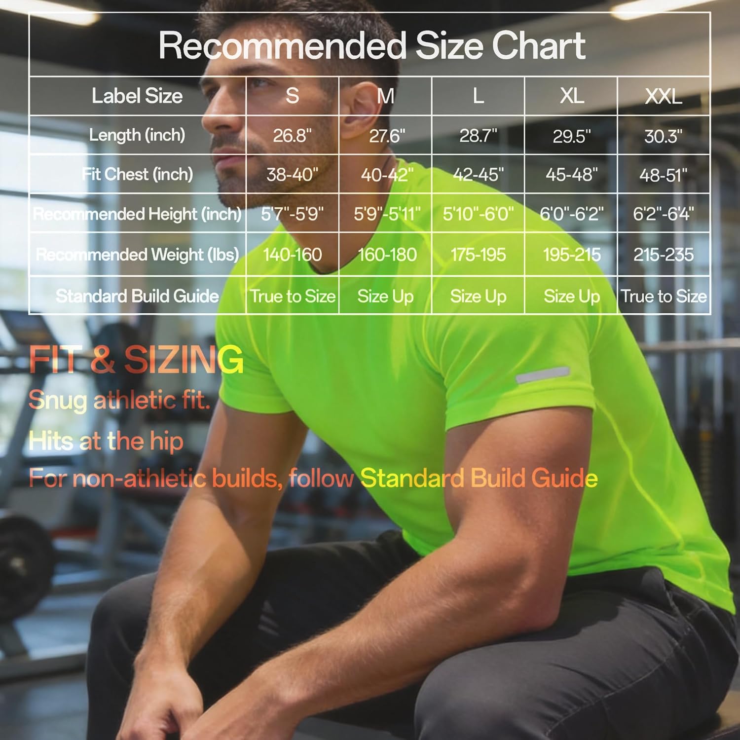 Skiennix Men's Moisture-Wicking Workout Shirt - Quick-Dry Athletic Tee for Gym & Running