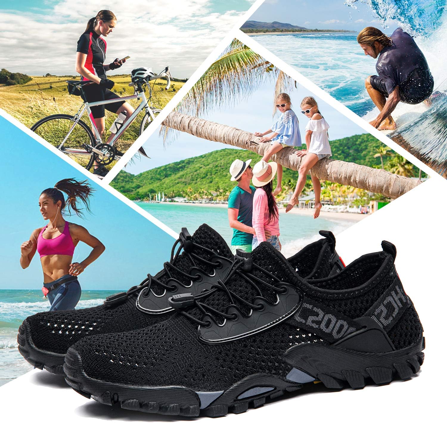 SOBASO Water Shoes - Quick Drying Aqua Shoes for Men & Women | Ideal for Beach, Diving & Hiking