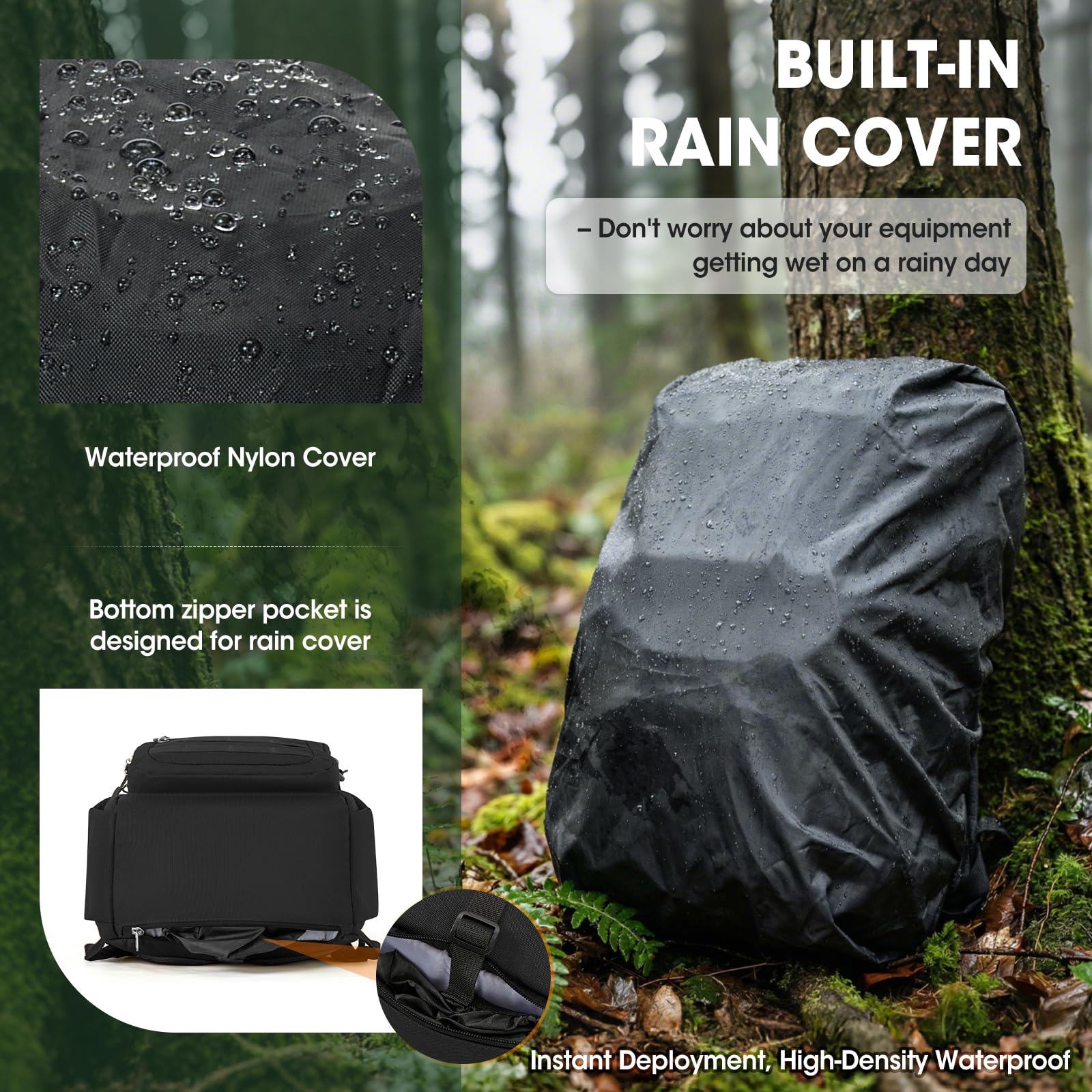 RAINSMORE Lightweight Running Hydration Backpack with 2L Water Bladder