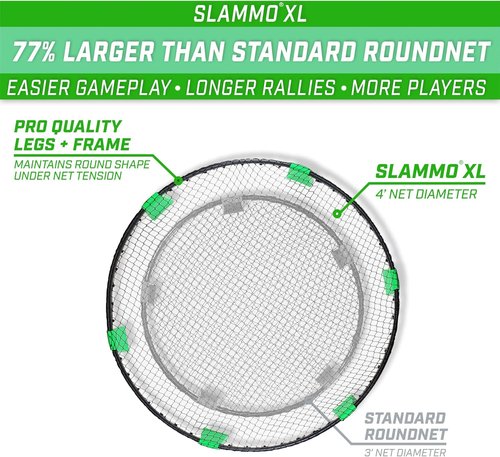 GoSports Slammo XL Game Set - 48" Net for Beginners & Group Play | Perfect for Outdoor Fun
