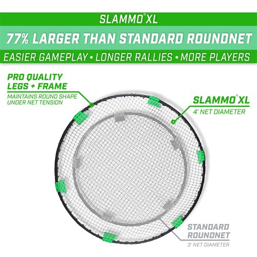 GoSports Slammo XL Game Set | Huge 48" Net | Great for Beginners, Younger Players or Group Play