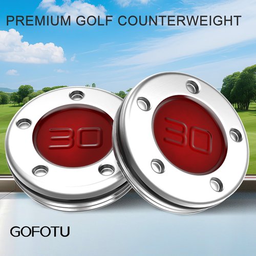 Gofotu 2pcs 5g-40g Golf Custom Weights Compatible with Titleist Scotty Cameron Golf Club Putters Newport Red (2PCS 30g(Doesn't include Wrench))