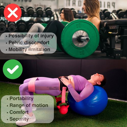 MINGLE Hip Thrust Belt for Dumbbells Heavy & 3 Fabric Resistance Bands for Legs, Hip Thrust Band & Exercise Bands Resistance Set, Booty Sprout with Cloth Resistance Bands for Working Out.