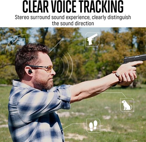 GLORYFIRE Shooting Ear Protection Earplugs, Bluetooth Hearing Protection Earplugs for Noise Reduction