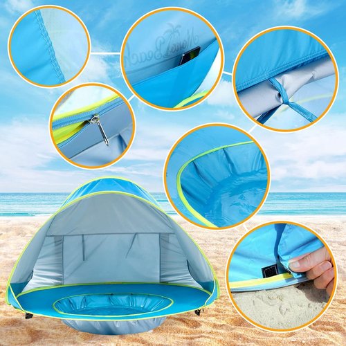 Monobeach Baby Beach Tent - Portable UV Protection Sun Shelter for Infants | Easy Pop-Up Design