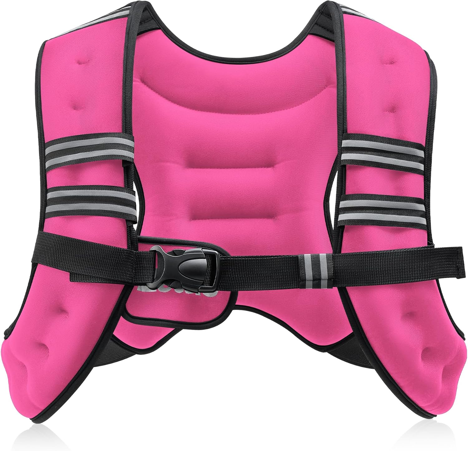 ZELUS Weighted Vest - Adjustable 6lb to 30lb | Reflective Stripe for Enhanced Workout Performance