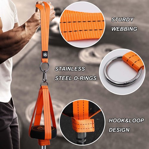 J Bryant Arm Wrestling Training Strap set with Dumbbell Loading Strap Arm Finger Forearm Exerciser Strengthener