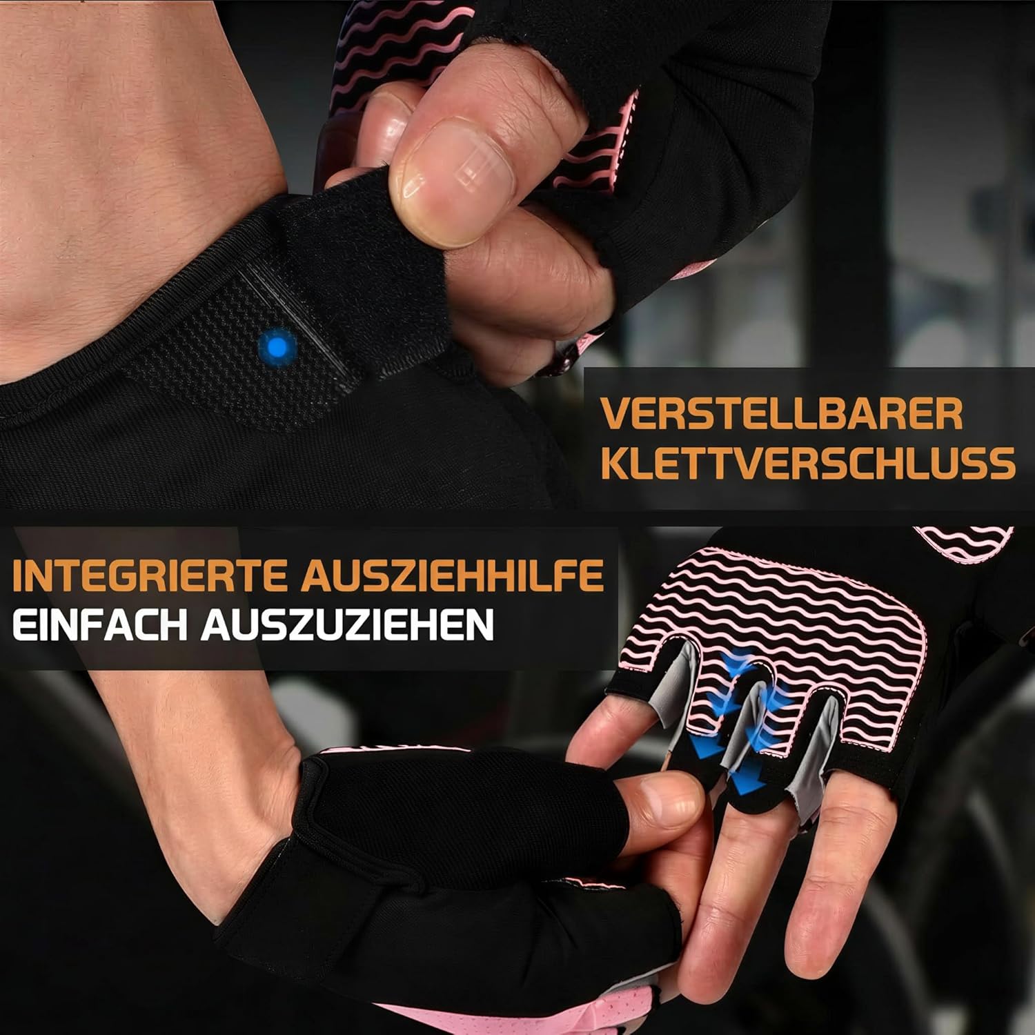 Sunnex Workout Gloves for Women - Breathable Fingerless Weight Lifting Gloves with Non-Slip Silicone Padding | 4 Sizes Available