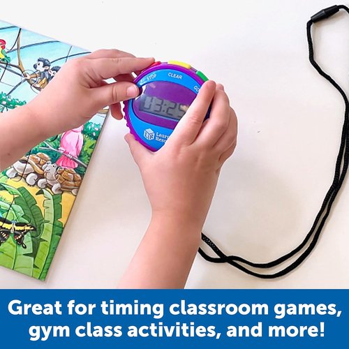 Learning Resources Simple Stopwatch - Ideal for Science Investigations & Timed Math Exercises | Ages 5+