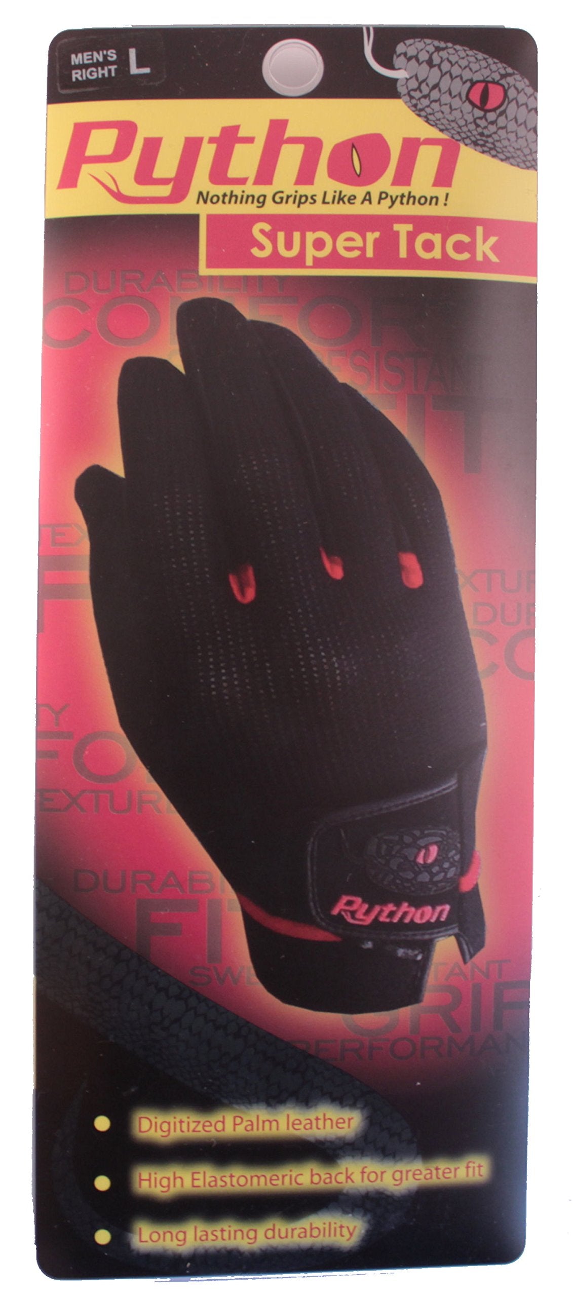 Python Super Tack Racquetball/Pickleball Glove, Right Hand - Medium