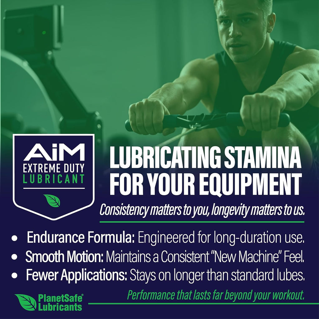 PlanetSafe Exercise Equipment Lubricant - Non-Toxic, Odorless Formula for Treadmills, Bikes & More | Small Bundle